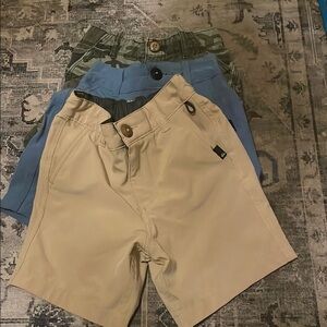 Set of Three Boys' Shorts - Khaki, Blue, Camouflage
